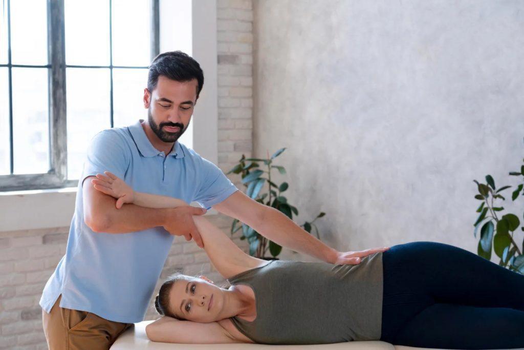 Manual therapy techniques performed by a Chartered Physiotherapist in Dundalk at Therapeutic Touch Physiotherapy Center.

